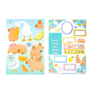 Capybara Onsen Journal Kit (silver holographic foil)
