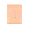 Peach Date Dots (Dates + light gold foil)