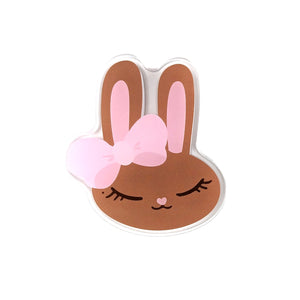 Juniper Bunny Chocolate Acrylic Clip