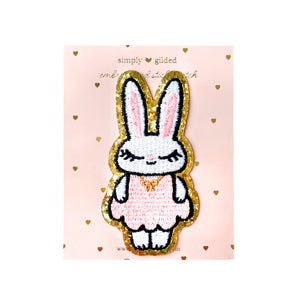 PATCH - Pink DRESS Juniper + gold glitter