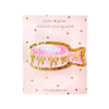 PATCH - Pink WASHI TAPE + gold glitter