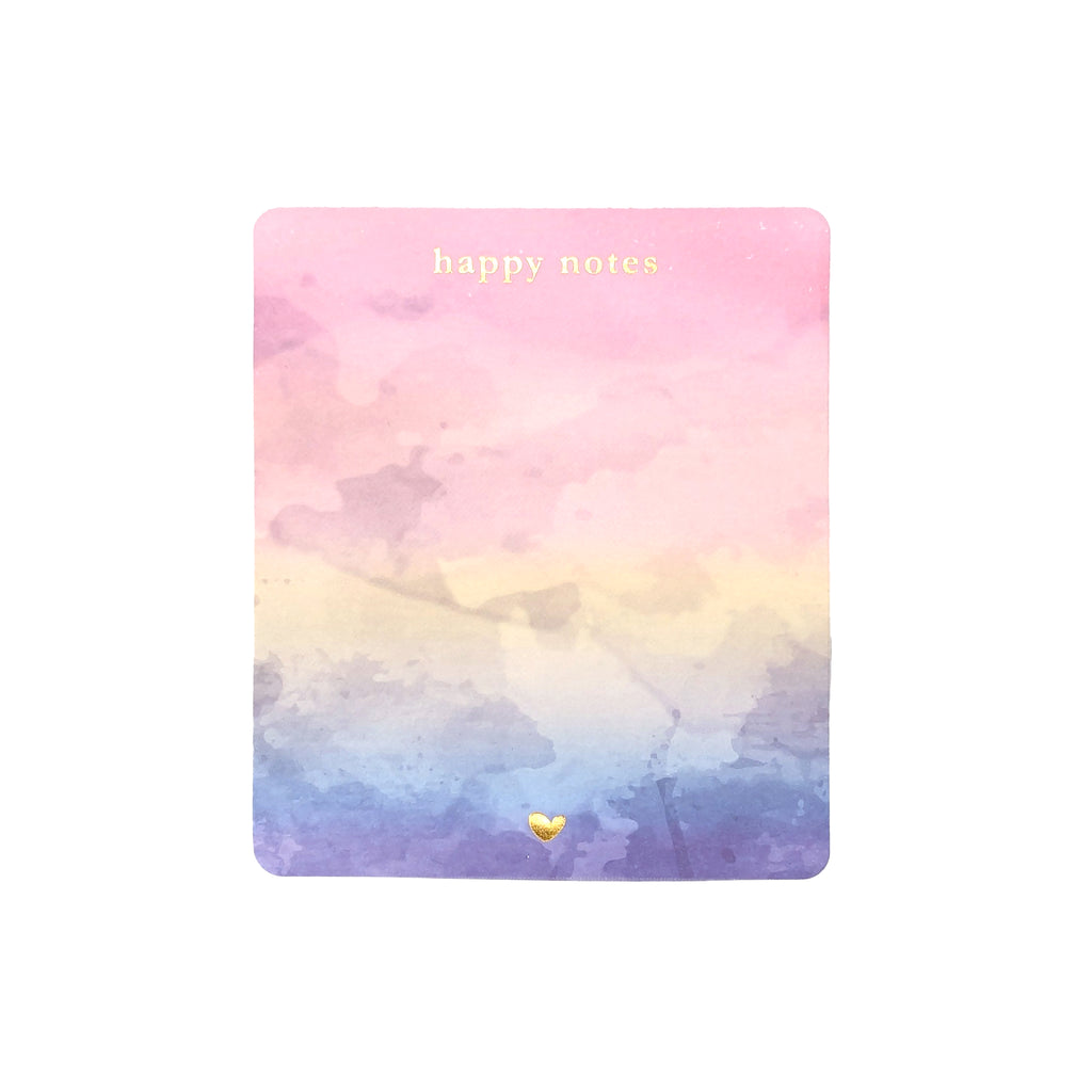Happy Notes Rainbow Sticky Notepad (light gold foil) - Restock – simply ...