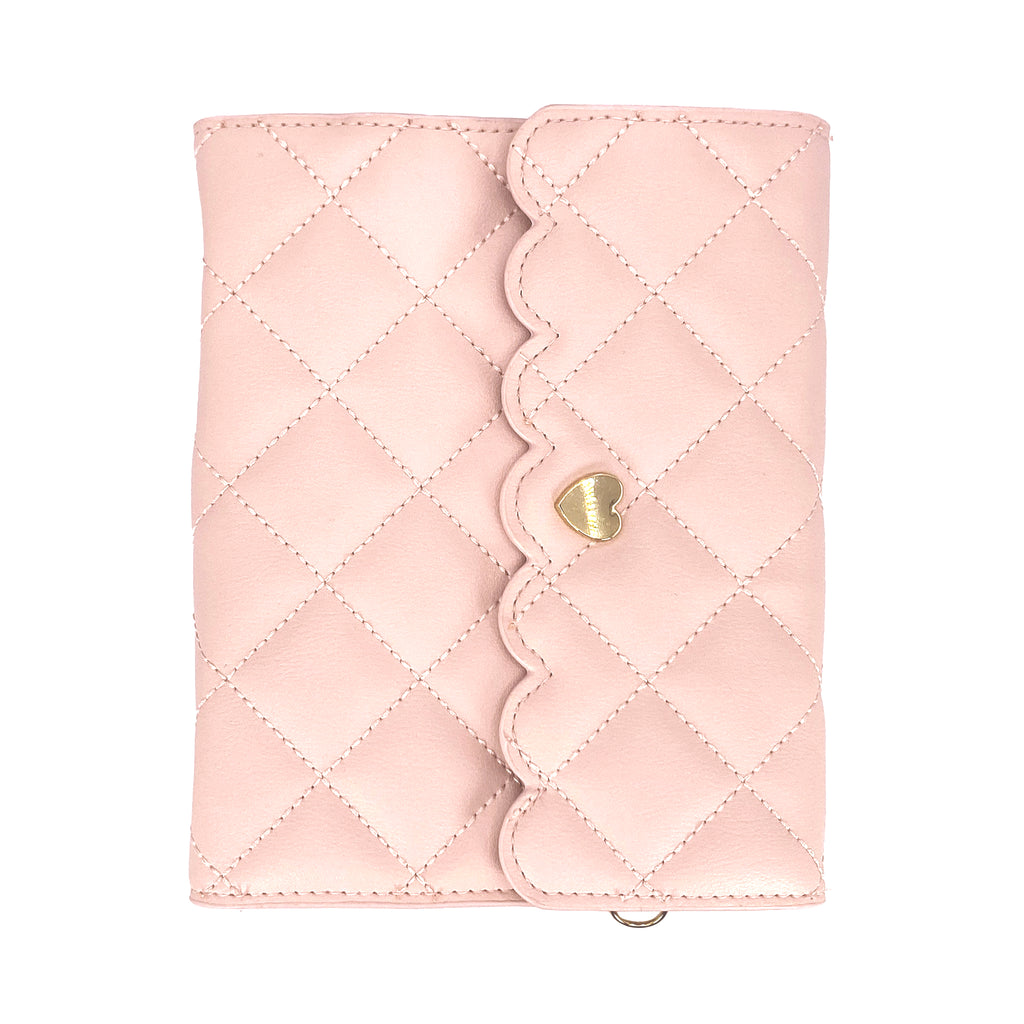 Quilted Pink Photo Album (light gold hardware) – simply gilded