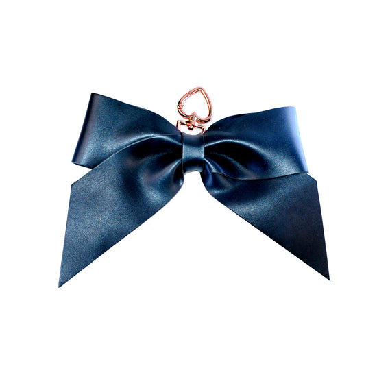 Navy JumBow (rose gold hardware)