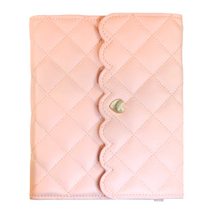 Quilted Pink Notebook Cover B6