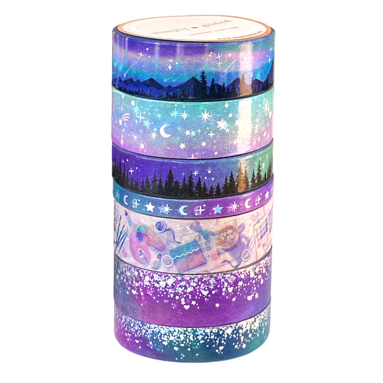 Light Chaser Full Washi Box ( silver holographic foil)