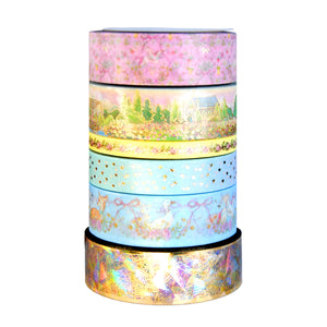 Spring Fairytale Full Washi Box (light gold gold foil)
