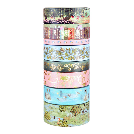 Willow Full Washi Box (light gold gold foil)
