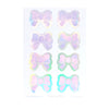 Pastel Ink Bow Seals (silver holographic foil)