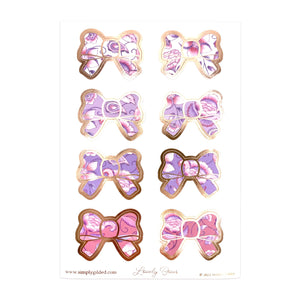 Lovely Bow Seals (rose gold foil)(Item of the Week)
