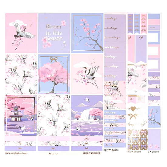 Bloom Luxe Sticker Kit & Seals (rose gold foil)(Item of the Week)