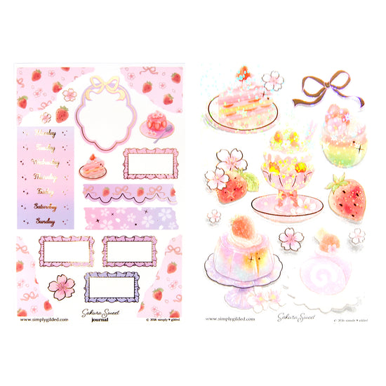 Sakura Sweet Luxe Sticker Kit & Seals (rose gold foil)