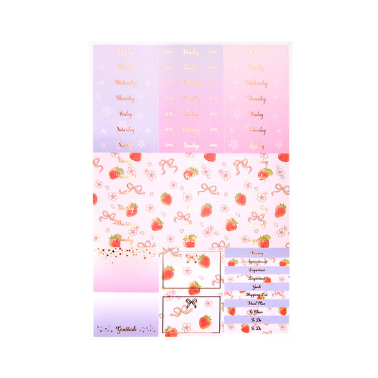 Sakura Sweet Luxe Sticker Kit & Seals (rose gold foil)