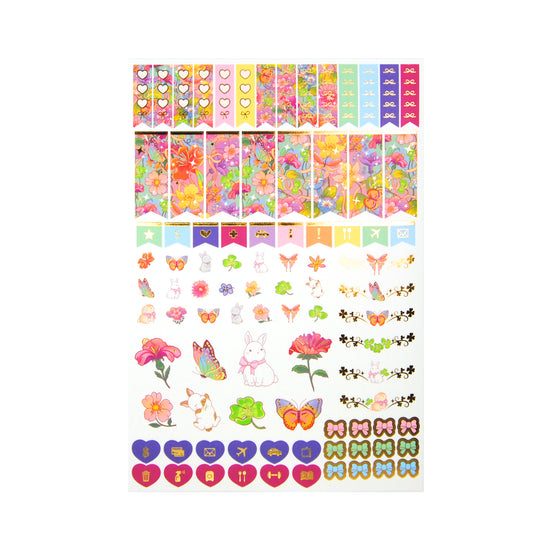 Flora Luxe Sticker Kit & Seals (light gold foil)