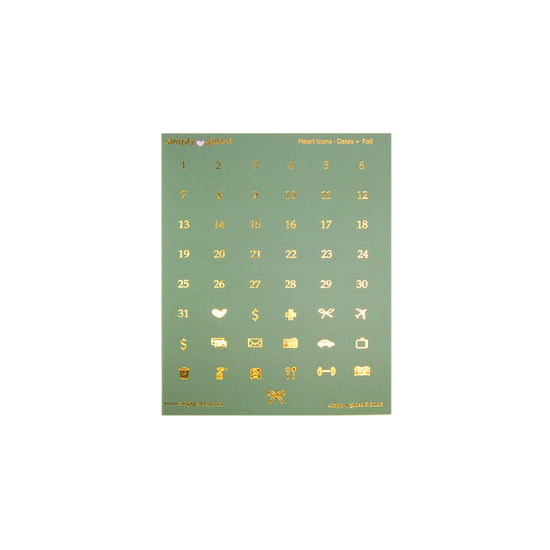 Flora Luxe Sticker Kit & Seals (light gold foil)