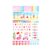 Summer Vacation Luxe Sticker Kit & Seals (silver foil)