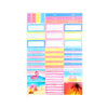 Summer Vacation Luxe Sticker Kit & Seals (silver foil)