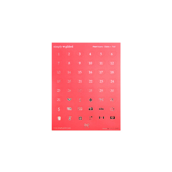 Summer Vacation Luxe Sticker Kit & Seals (silver foil)