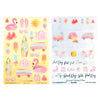 Summer Vacation Luxe Sticker Kit & Seals (silver foil)
