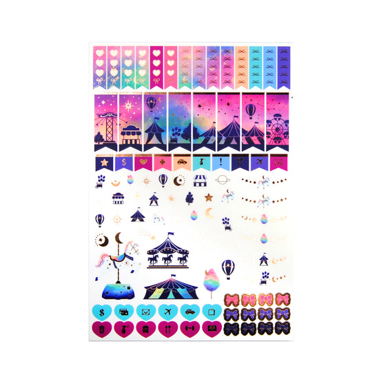 Celestial Carnival Luxe Sticker Kit & Seals (rose gold foil)