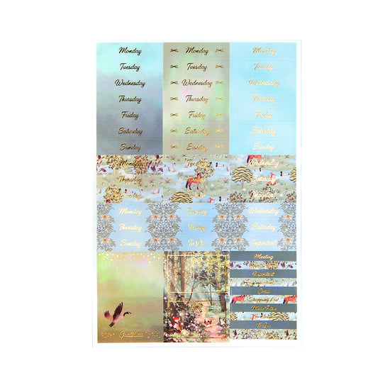 Willow Luxe Sticker Kit & Seals (light gold foil)
