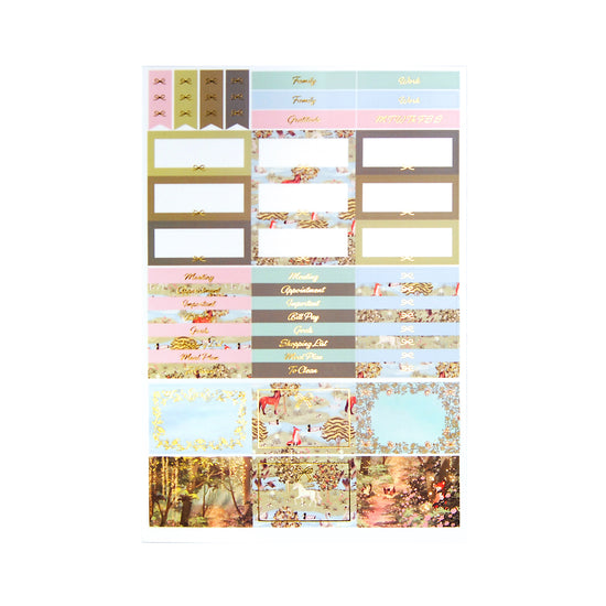 Willow Luxe Sticker Kit & Seals (light gold foil)