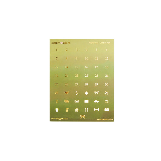 Willow Luxe Sticker Kit & Seals (light gold foil)