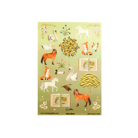Willow Luxe Sticker Kit & Seals (light gold foil)