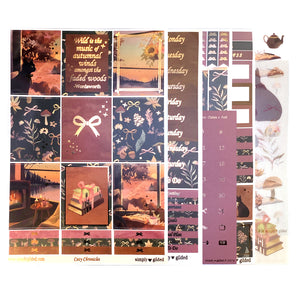 Cozy Chronicles Luxe Sticker Kit & Seals (rose gold foil)