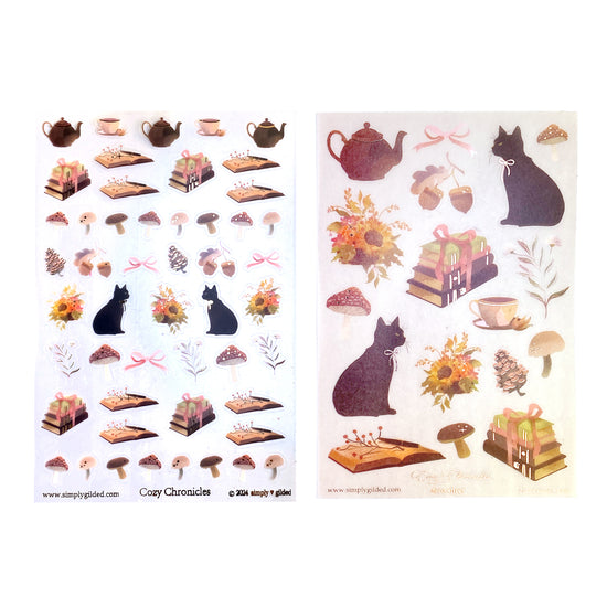 Cozy Chronicles Luxe Sticker Kit & Seals (rose gold foil)