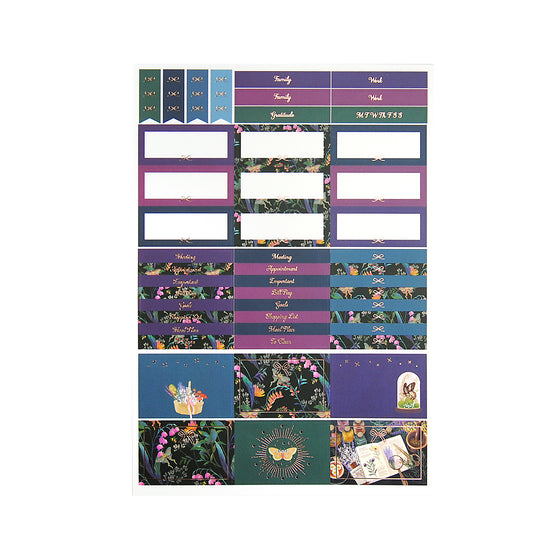 Botanique Mystique Luxe Sticker Kit & Seals (rose gold foil)