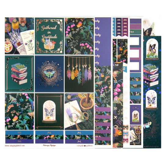 Botanique Mystique Luxe Sticker Kit & Seals (rose gold foil)