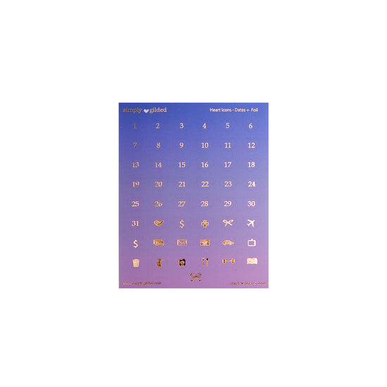 Afterglow Luxe Sticker Kit & Seals (rose gold foil)