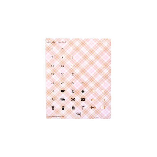 Maple Blush Luxe Sticker Kit & Seals (rose gold foil)