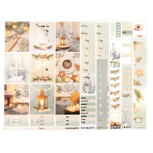 Hearth Luxe Sticker Kit & Seals (light gold foil)