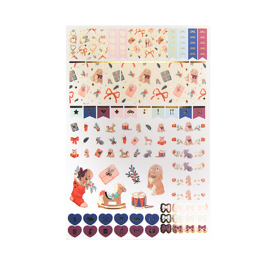 Velveteen Luxe Sticker Kit & Seals (light gold foil)