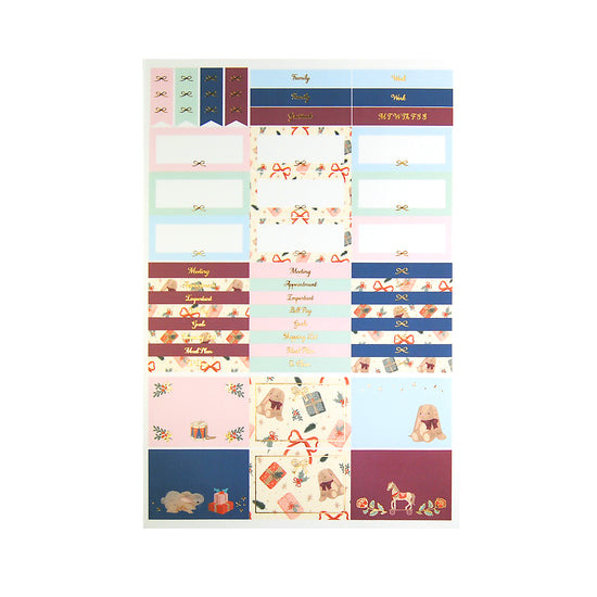 Velveteen Luxe Sticker Kit & Seals (light gold foil)