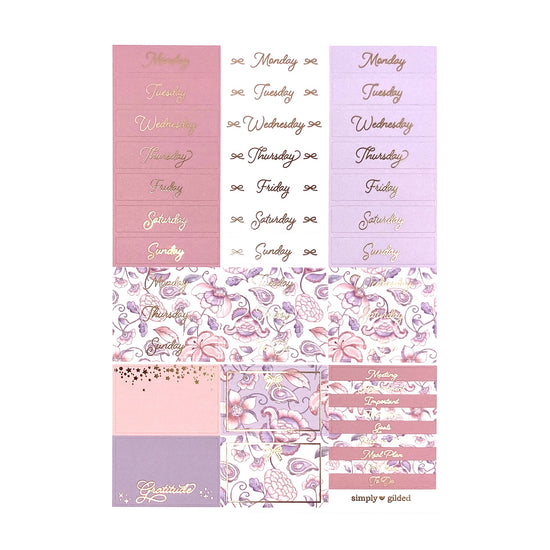 Lovely Luxe Sticker Kit & Seals (rose gold foil)(Item of the Week)