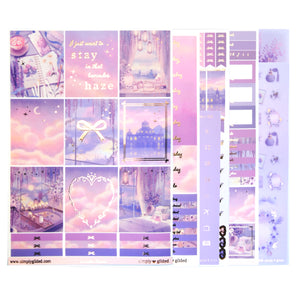 Lavender Dreams Luxe Sticker Kit & Seals (rose gold foil)