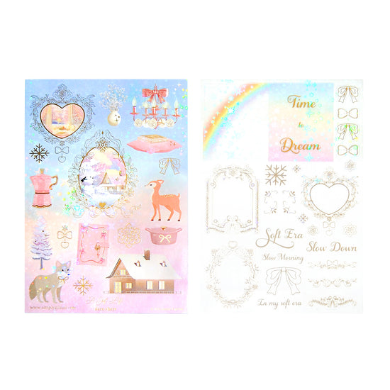A Soft Life Luxe Sticker Kit & Seals (satin gold foil)