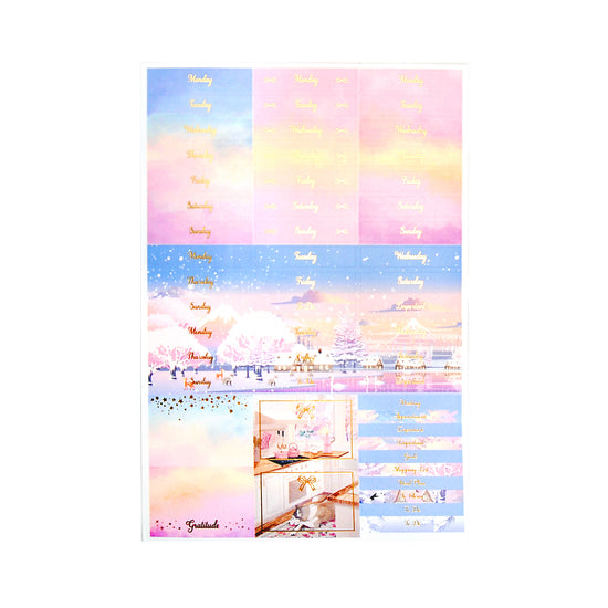 A Soft Life Luxe Sticker Kit & Seals (satin gold foil)