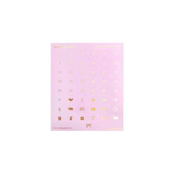 A Soft Life Luxe Sticker Kit & Seals (satin gold foil)