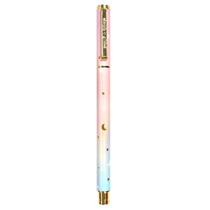 Celestial Sea Engraved Gel Ink Pen (light gold hardware)