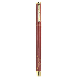 Velveteen Engraved Gel Ink Pen (light gold hardware)