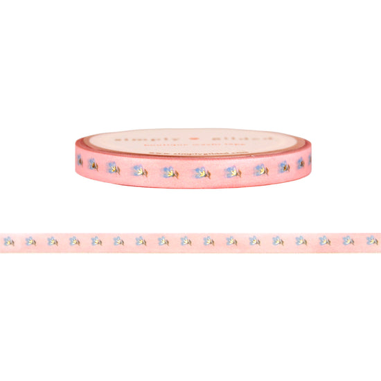 Willow Little Flowers washi (5mm + light gold foil)