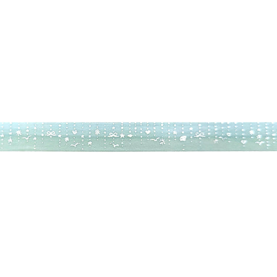 Seaside Twinkle Lights washi (10mm + silver foil)