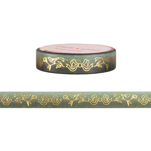 Willow Bows, Branches & Birds washi (10mm + light gold foil)