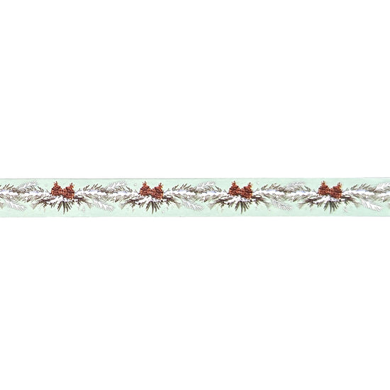Whispering Pines Snowy Bough washi (10mm + silver foil)