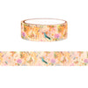 Hummingbird Song Pattern washi (15mm + rose gold foil)