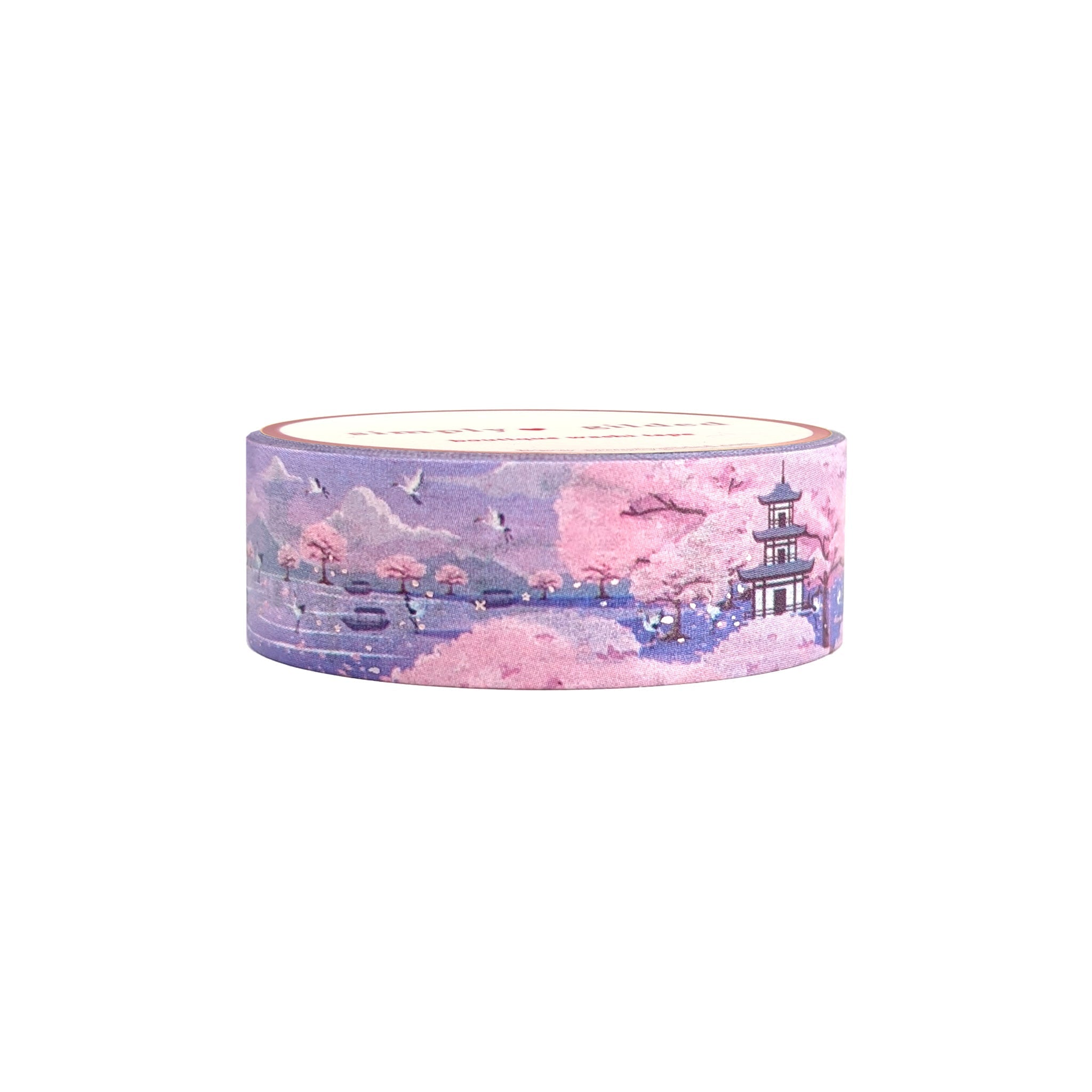 Cotton Candy Plaid Stardust Pink washi set (15/10mm + aurora pink / si –  simply gilded